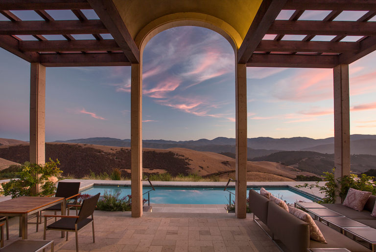 Custom Home Carmel Valley Pergola Pool